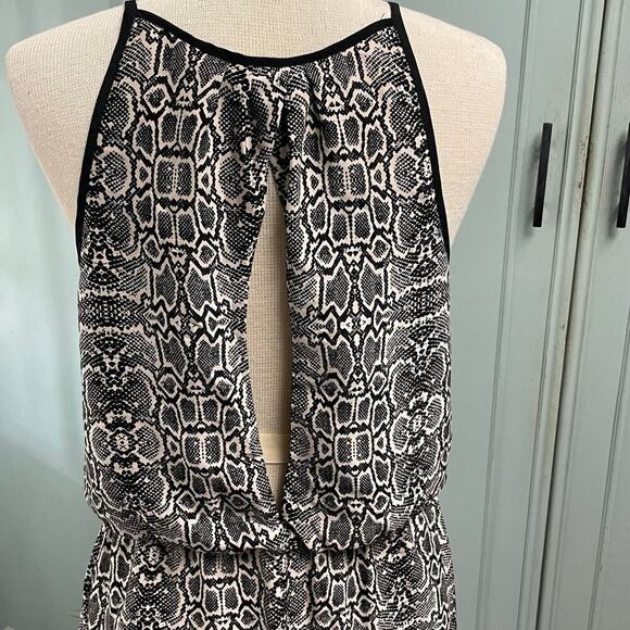 Dolce Vita Size Large Snake Print Dress Tank Style Keyhole Back DV - Picture 4 of 7